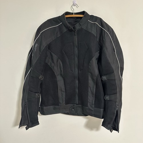 Dri Rider Men’s Motorcyle Jacket Size 3XL Black Zipper Armoured