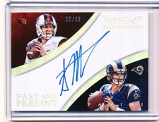2015 PANINI IMMACULATE PAST AND PRESENT SEAN MANNION AUTO 25/49 #IPP-SM