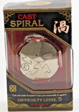 Hanayama Huzzle Cast Puzzle Spiral - LEVEL 5