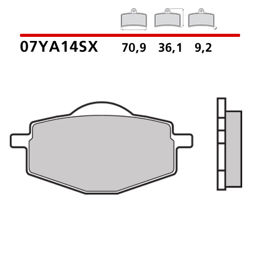 Paire Plaquettes de Frein Avant BREMBO Yamaha YFM XT , Xu Warrior 350 87>88 - Photo 1/7