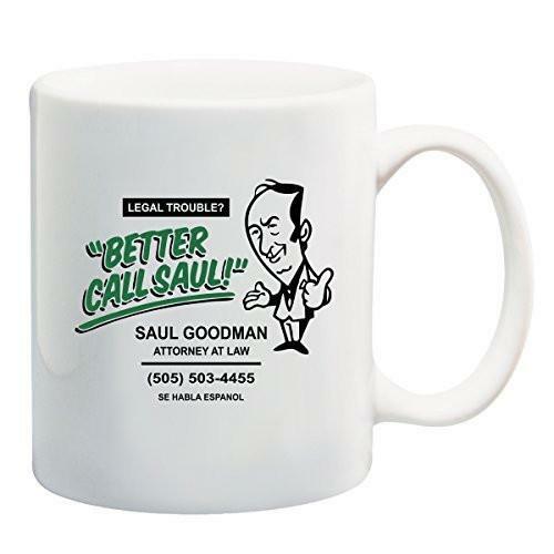 BETTER CALL SAUL GOODMAN Breaking Bad Funny Lawyer Coffee or Tea Cup Mug - Afbeelding 1 van 4