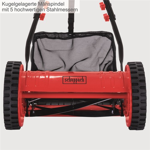 Scheppach SPM300 Spindelmäher Rasenmäher Handrasenmäher 30cm Schnitt geräuscharm - Bild 2 von 5