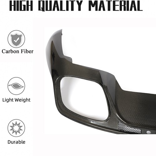Spoiler labio difusor de fibra de carbono fibra de carbono para Porsche Panamera 971 2017-2019 - Imagen 11 de 12