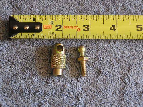 MINI QUICK DISCONNECT Gas Strut Spring 8mm Ball Socket End Fitting + Stud M6x1.0 - Bild 1 von 6