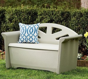 Garden Furniture With Storage patio outdoor storage bench 32 gallon resin deck box seat garden Garden Furniture With Storage patio outdoor storage bench 32 gallon resin deck box seat garden