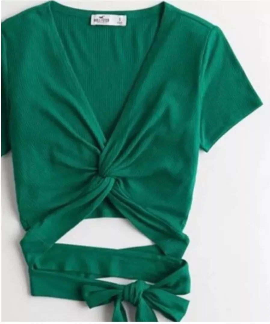 Hollister wrap cheap top