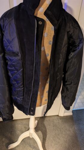 Vintage Weekends schwarze Wildlederjacke für Herren, Größe Medium (40) - Bild 2 von 8