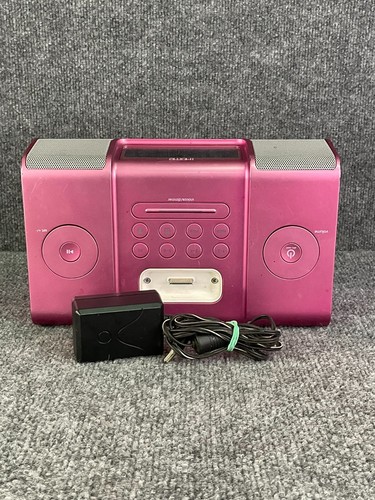 iHome AM/FM Alarm Clock Radio iP9PR Docking Station For iPod & iPhone In Pink - Picture 19 of 21
