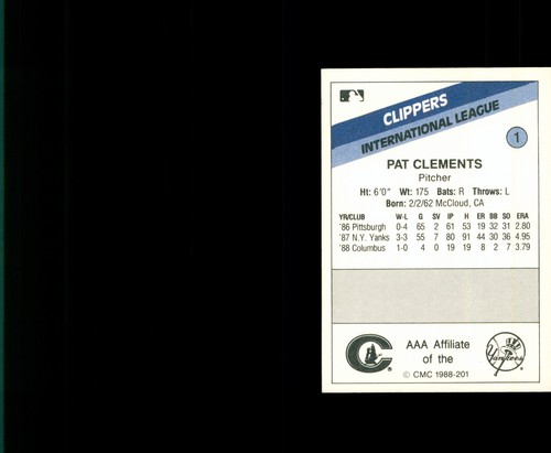 1988 CMC Columbus Clippers - You Pick 1! - AAA New Yok Yankees - Picture 26 of 72
