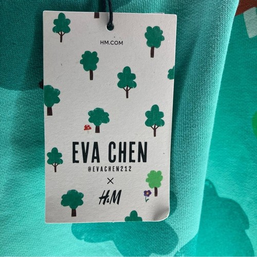 NWT H&M X EVA CHEN Tree Mushroom Print Graphic Crew Neck Sweatshirt 3/4 Years - Picture 5 of 6