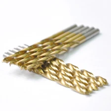 Drillforce 1/16"-1/2" Titanium Drill Bits Set HSS Metal Woodworking Drill Bit