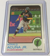 2022 TOPPS HERITAGE #223 RONALD ACUNA JR - ATLANTA BRAVES