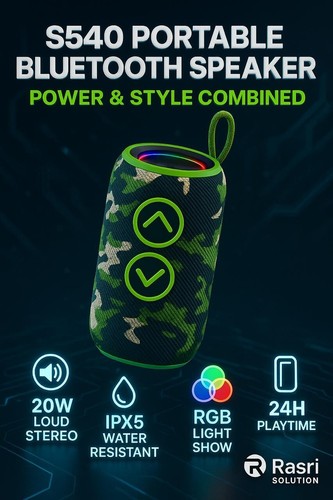 🔥S540 Altoparlante Bluetooth Portatile 20W Stereo Forte 24H Riproduzione IPX5 Impermeabile🔥 - Foto 5 di 6
