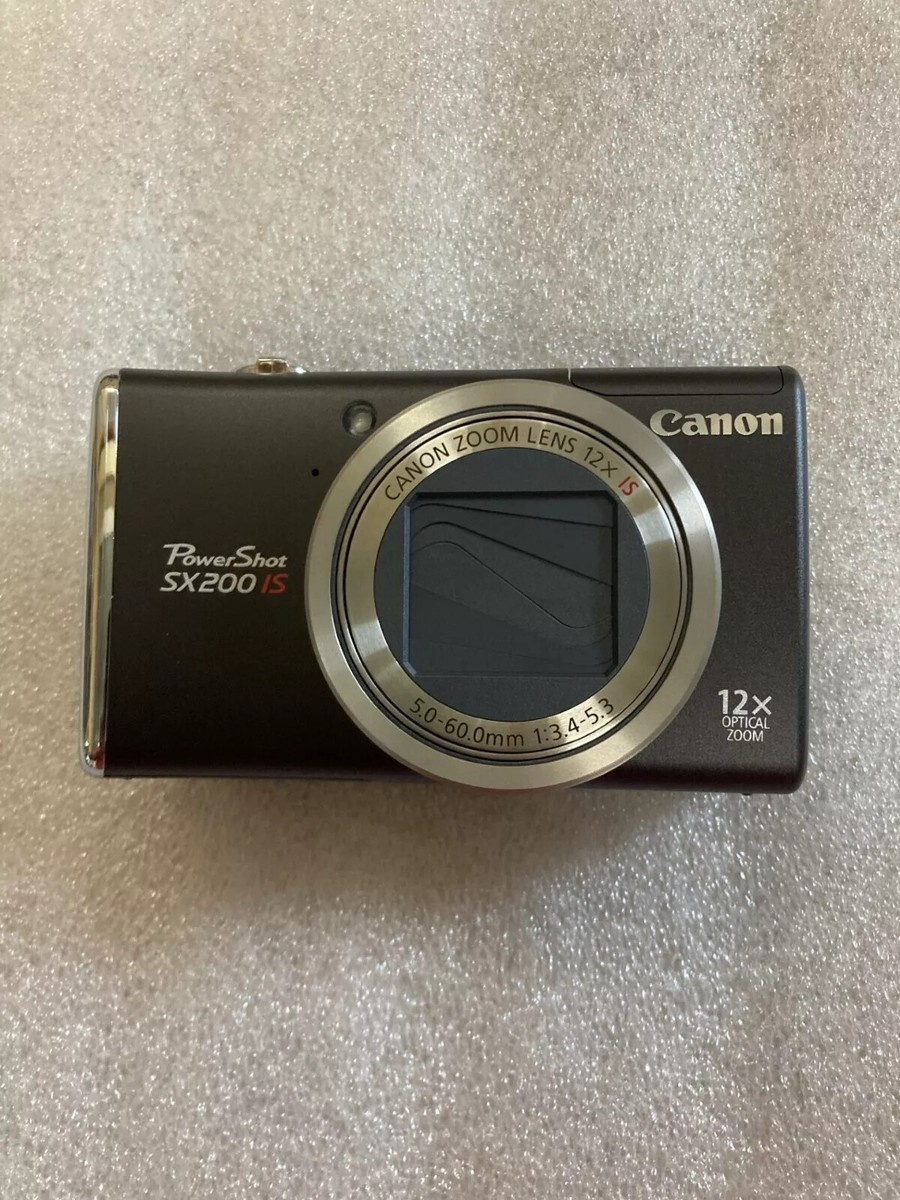 Brown Canon PowerShot SX200 lS 12.1MP 12x Optical Zoom CCD Digital
