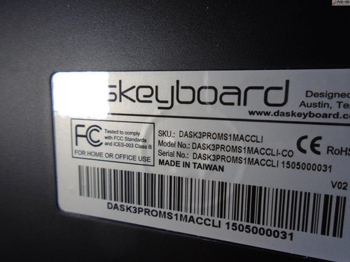 *AS-IS* Das DASK3PROMS1MACCLI Professional S Wired Keyboard MX Blue - Picture 3 of 3
