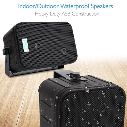 PyleHome PDWR50B 6.5'' Indoor/Outdoor Waterproof Speakers (Black) (Pair) - Picture 5 of 7