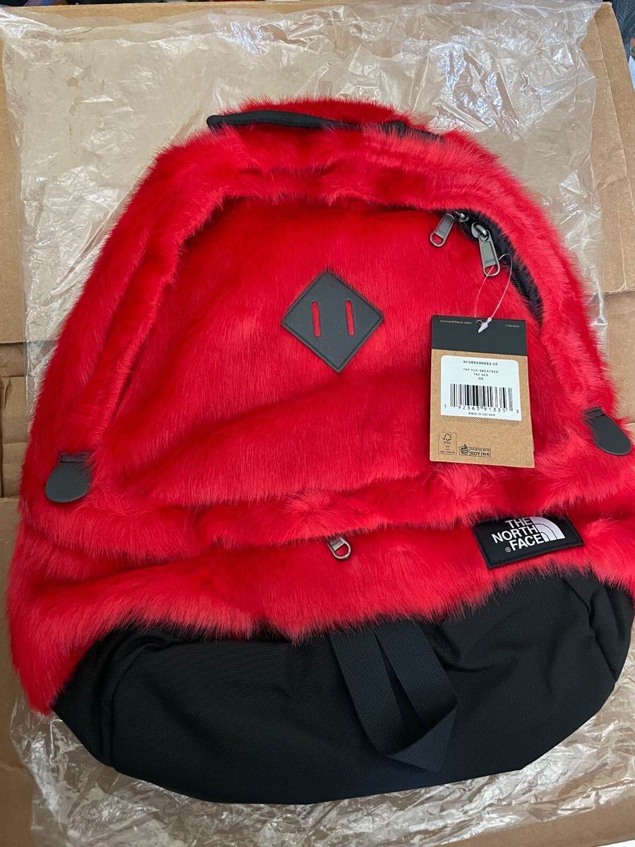 Supreme / The North Face - Faux Fur Backpack Red for sale