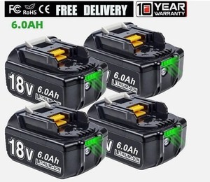 Makita - バッテリー18V 6Ah ✖️2 すんず Makita 18V LXT Lithium-Ion 6.0 Ah Battery (2-Pack) BL1860B-2