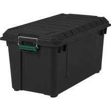 IRIS Storage Bin 21 Gal Plastic Heavy Duty Stackable Lockable Weatherproof Tote