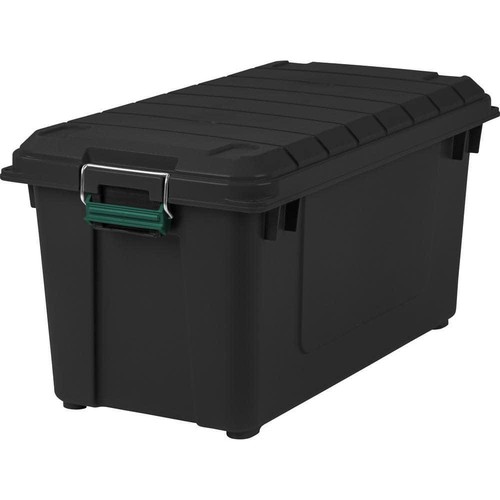 IRIS Storage Bin 21 Gal Plastic Heavy Duty Stackable Lockable Weatherproof Tote - Picture 1 of 8