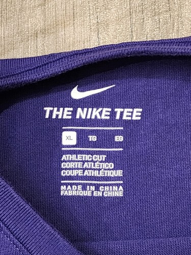Nike LSU Tigers T-Shirt Mens XLarge Purple Heavyweight Short Sleeves Louisiana - Picture 5 of 9