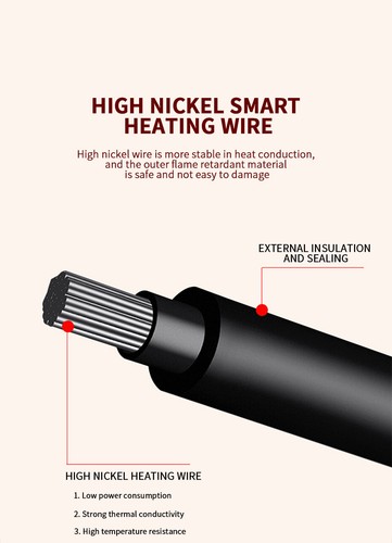 Car Heated Seat Cover Chair Cushion Plush Warmer 12V Heating Warming Pad Gray - Bild 6 von 10