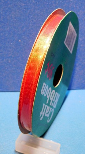 Neu Old Stock Rot Satin Handwerk Band (vier verschiedene Breiten) - Bild 17 von 43
