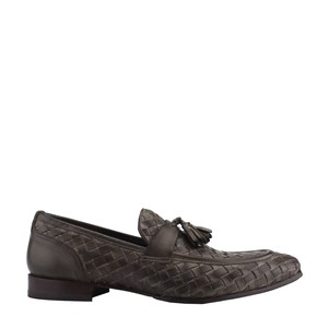 En Chaussures Homme 6553 Des Cuir Mocassin Pompons Marron Avec Luxe BxUYTF