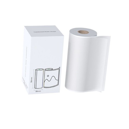PeriPage 56x30mm Translucent Photo Sticker BPA-Free Adhesive Thermal Paper Roll - Picture 9 of 11