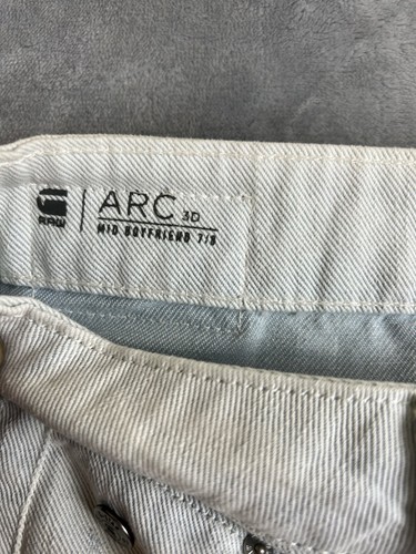 G-Star Raw Arc 3D Mid Waist Boyfriend Light Aged Jeans Women's Size W24/L32 - Picture 6 of 7