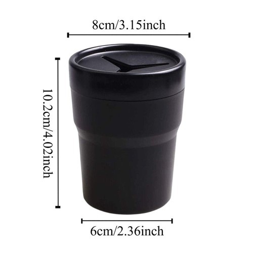 3PCS Small Storage Bin Mini Trash Bin Change Storage Plastic Car Trash Can - Picture 4 of 9