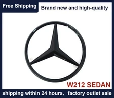 W212 SEDAN AMG E350 GLOSS BLACK Star Emblem Rear Trunk Lid Logo Badge