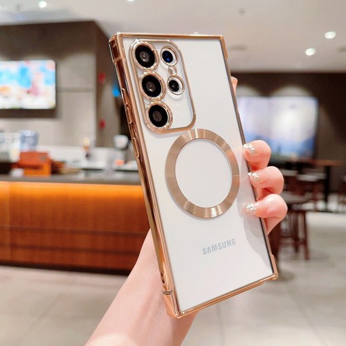 Magnetic For MagSafe Clear TPU Soft Case For Samsung S24 S23 Ultra S22 S21 Cover - Picture 23 of 23