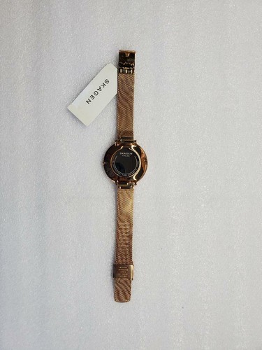 SKAGEN KAROLINA WHITE DIAL ROSE GOLD MESH ST. STEEL WOMEN'S WATCH SKW2688 NEW - Picture 4 of 10