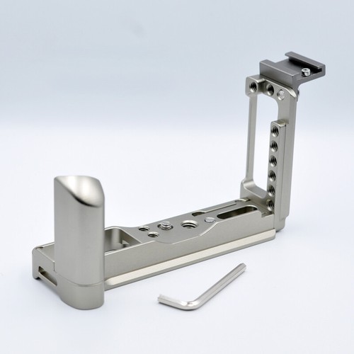 For Fujifilm Fuji X-Pro3 Extendable Camera L Bracket Hand Grip Dura Silver - Picture 13 of 37