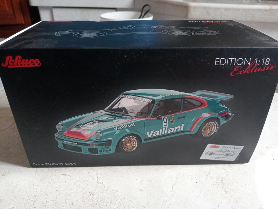  RARISSIMA Schuco 1/18 Porsche 934 RSR #9 "Vaillant" Edizione Limitata 1500 Pcs - Immagine 2 di 4