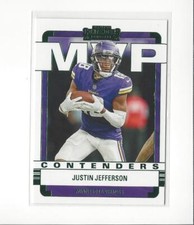 2022 Panini Contenders MVP Contenders Emerald #22 Justin Jefferson Vikings