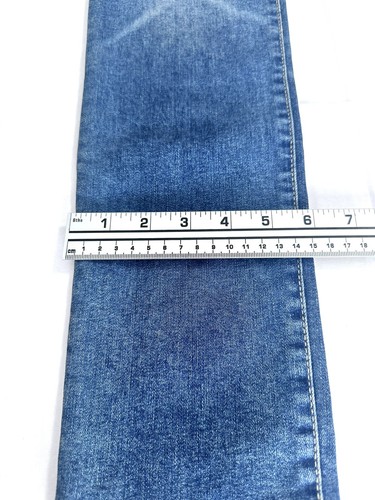 Gap Stacked Skinny Denim Jeans Teen's Size 14 Blue Mid Rise Dark Wash 5-Pocket - Picture 4 of 7