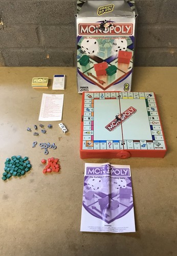 TRAVEL MONOPOLY GAMES TO GO PARKER 2002 100% COMPLETE WITH INSTRUCTIONS VGC - Picture 2 of 7