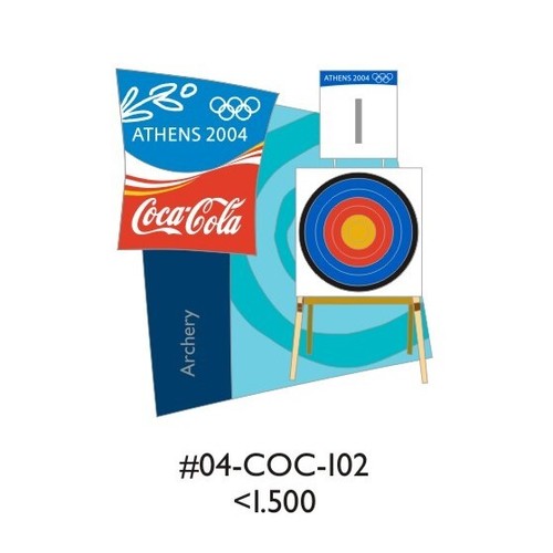 ARCHERY INSTRUMENTS - COCA COLA ATHENS 2004 OLYMPIC GAMES PIN
