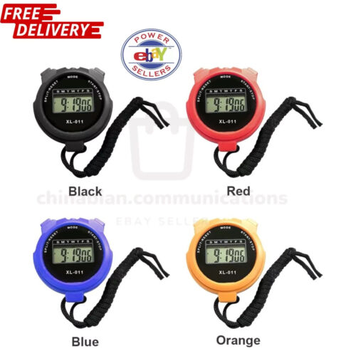New Digital Handheld Sports Stopwatch Stop Watch Timer Alarm Counter Seller uk⏱⏱ - Picture 18 of 19