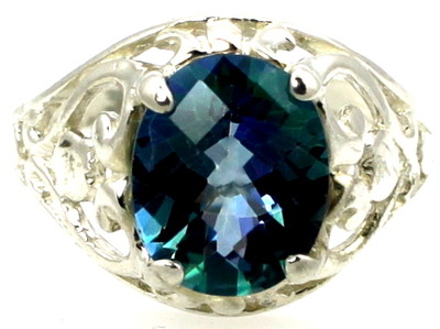 Silver Topaz SR004 Sterling Silver Ring