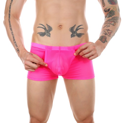 Men's Open Front Trunks Bulge U Pouch Boxer Briefs See-through Underwear Panties - Bild 20 von 32