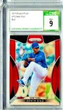 2019 Panini Prizm Edwin Diaz Red Prizm CSG 9