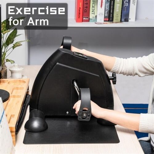 Mini Exercise Bike Under Desk Pedal Exerciser Cycle Arm Leg Peddler LCD Display - Picture 4 of 20