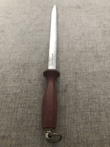Vintage D.K.Knife Service 12” Flat Sharpening Steel Made In West Germany - Picture 2 of 8