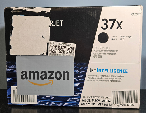 HP 37X (CF237X) Black Print Toner Cartridge- New! Sealed Box! - Bild 3 von 5