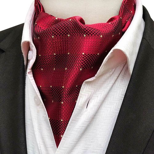 Men Colorful Ascot Tie Scarves Cravat Paisley Flower Floral Pattern Neckwear - Picture 17 of 25