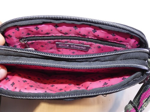 Bandolera pequeña Lug, acolchada, verde y rosa - Imagen 6 de 7