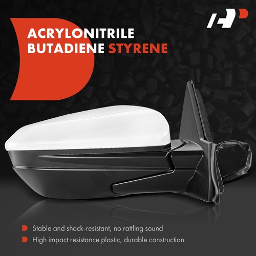 A-Premium White Power Mirror w/ 3Pins Passenger Side for Honda Civic 2016-2021 - Picture 3 of 8